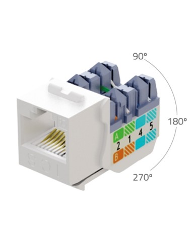 Conector RJ45 OPENETICS Cat. 6A UTP hembra, modelo Mach3 (25 Unidades)